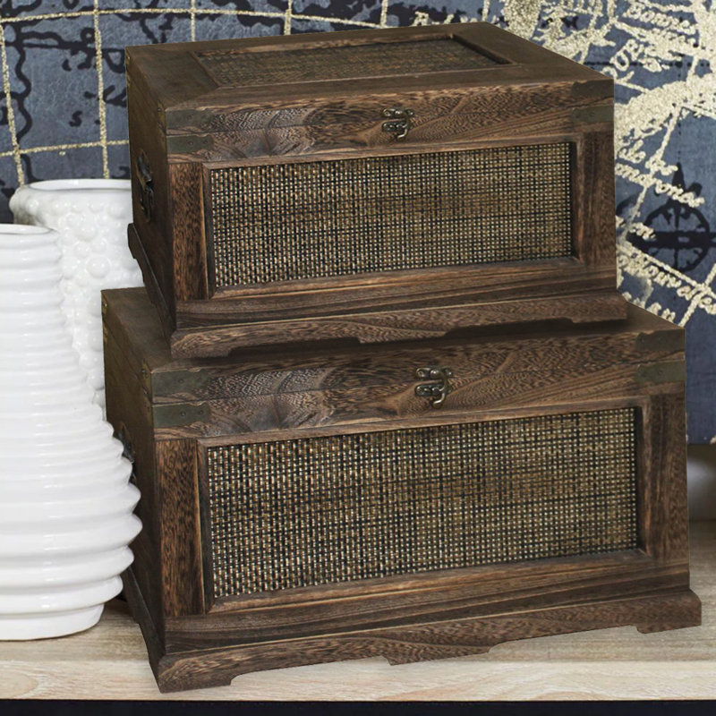 Ensemble de boîtes en bois 2 pièces