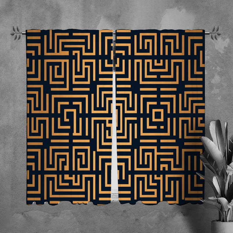 Paire de rideaux obscurcissant en polyester Nuaymah, L 40 po x L 61 po