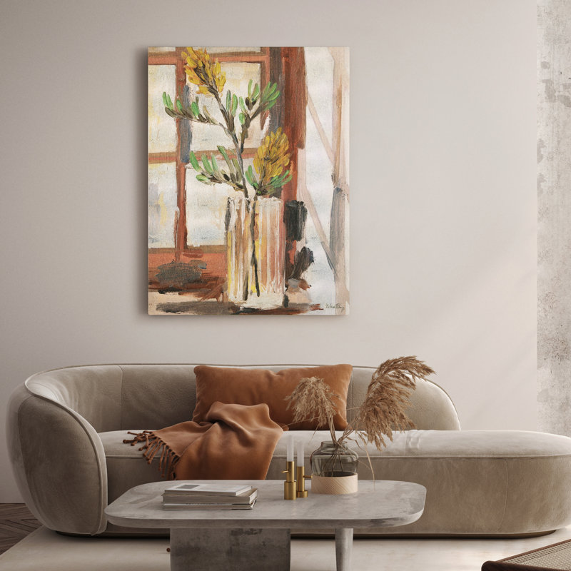 Timeless Serenity II Gold Metallic Shagreen Wrapped Canvas Wall Art