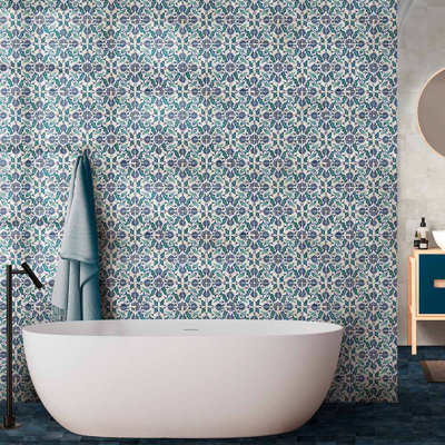 Cotto Rosa 4,5 x 4,5 motif Valentina