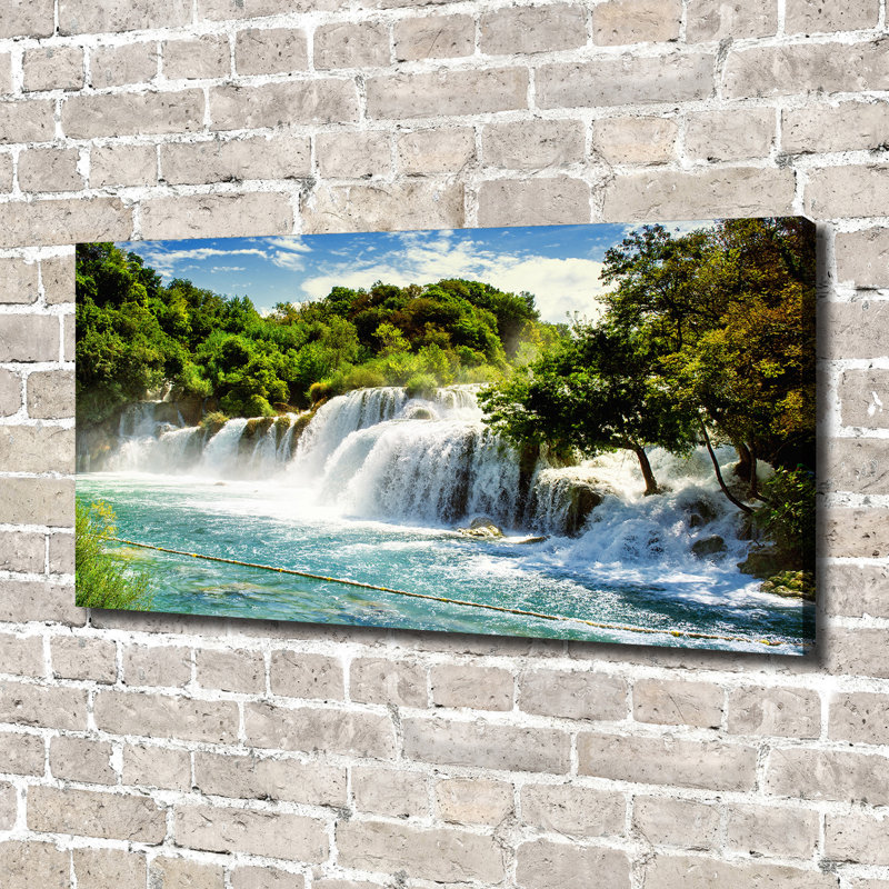 Waterfall Krka - Wrapped Canvas Print