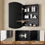 Arch Medicine Cabinet with Storage, Beveled Glass, Adjustale Shelves,Metal Frame-38649162-38649156