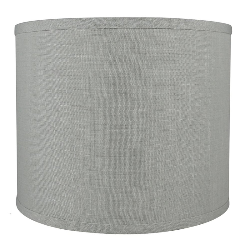Abat-jour tambour en lin classique Ganya (araignée), Naturel, H 7 po x l 8 po x P 8 po