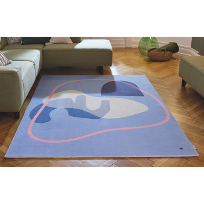 Teppich Shapes in Blau