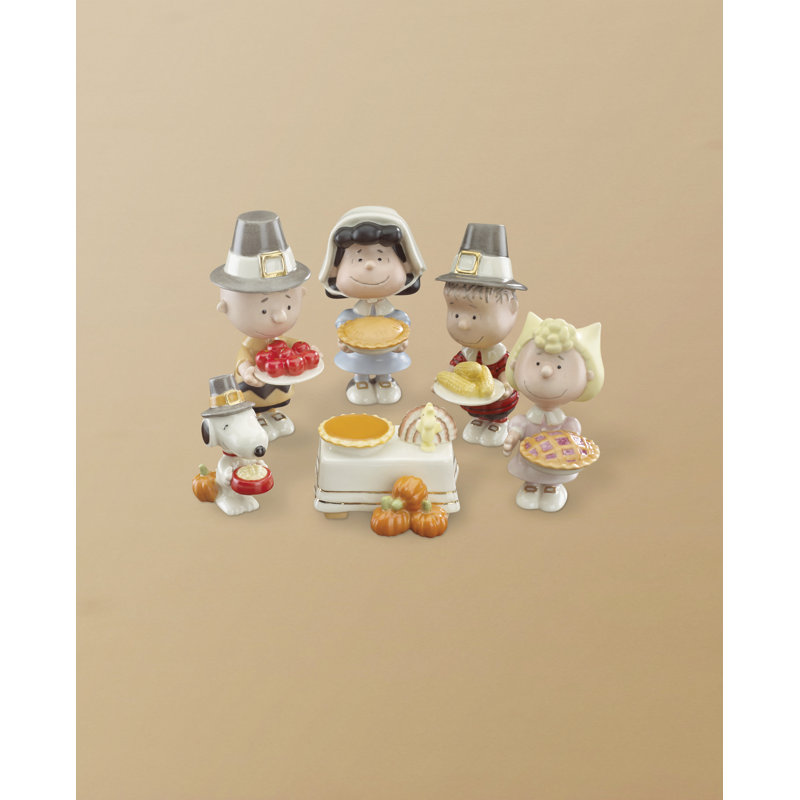 Lenox Peanuts Thanksgiving 6-Piece Figurine Set