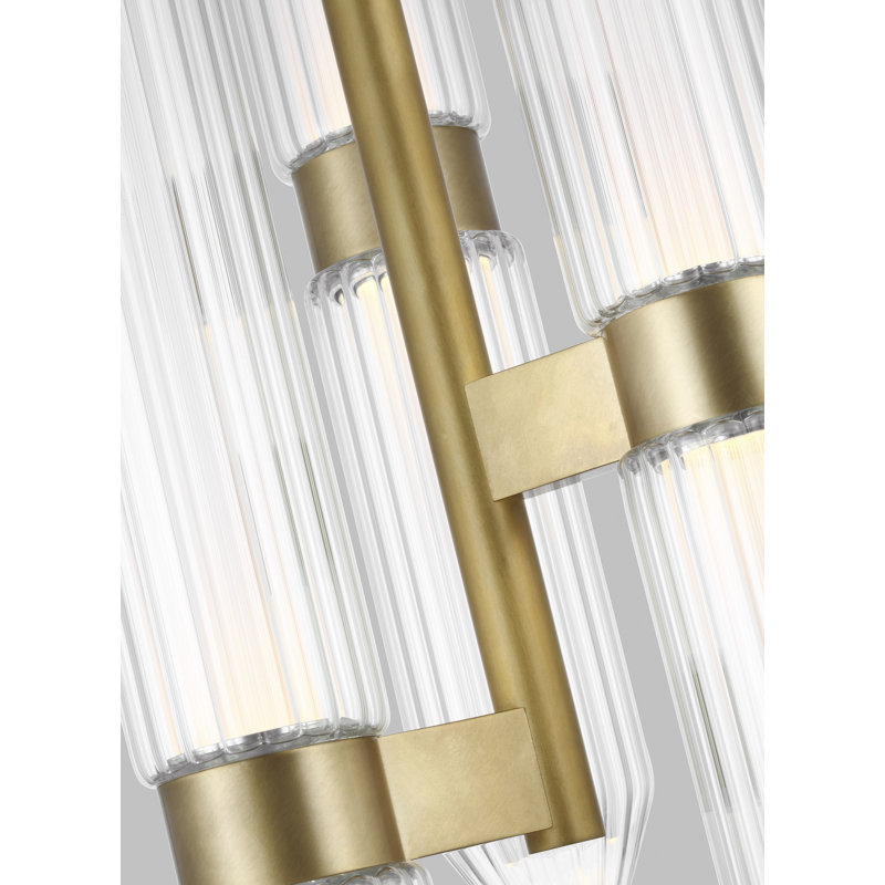 Langston 3 - Light LED Pendant, Plated Brass