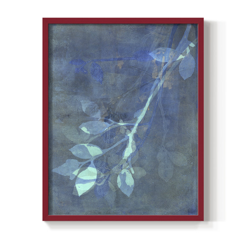 «Branching Out», reproduction encadrée en bois massif, Rouge, H 10 po x l 8 po