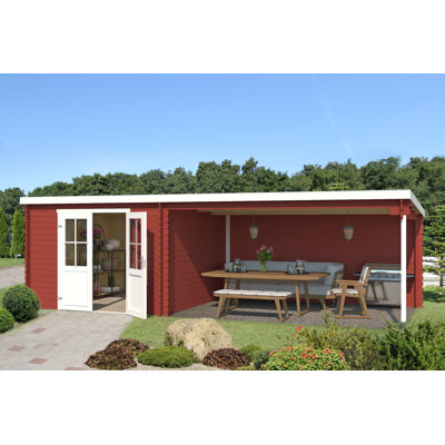701 x 319 cm Gartenhaus