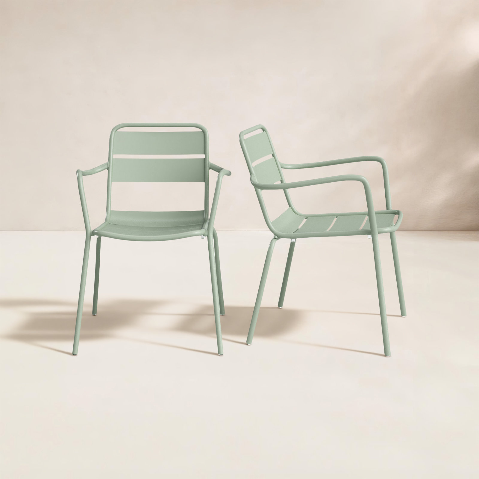 Kapri Stackable Patio Armchair, 2, Sage