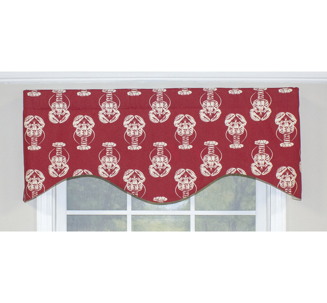Opalo Cotton Blend Floral Cornice Window Valance Breakwater Bay