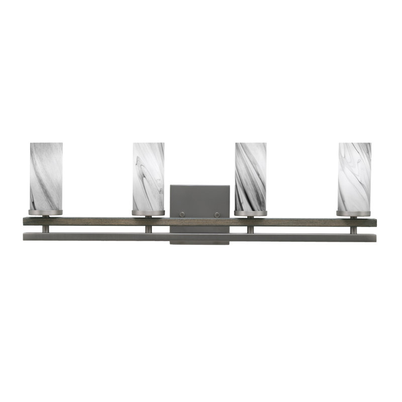 Belmont 4 Light Bath Bar, Gray