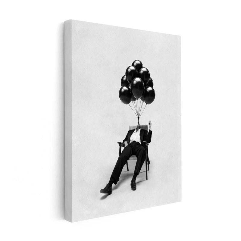 Ballon Gentleman, Unframed, Canvas, 24"H x 32"W