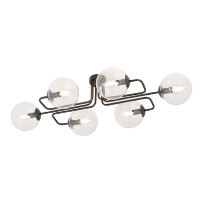 Cadesia Glass Semi Flush Mount