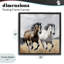 Cadre flottant Wild Run Twin Horses, design par Kim Allen-625935923-625935926