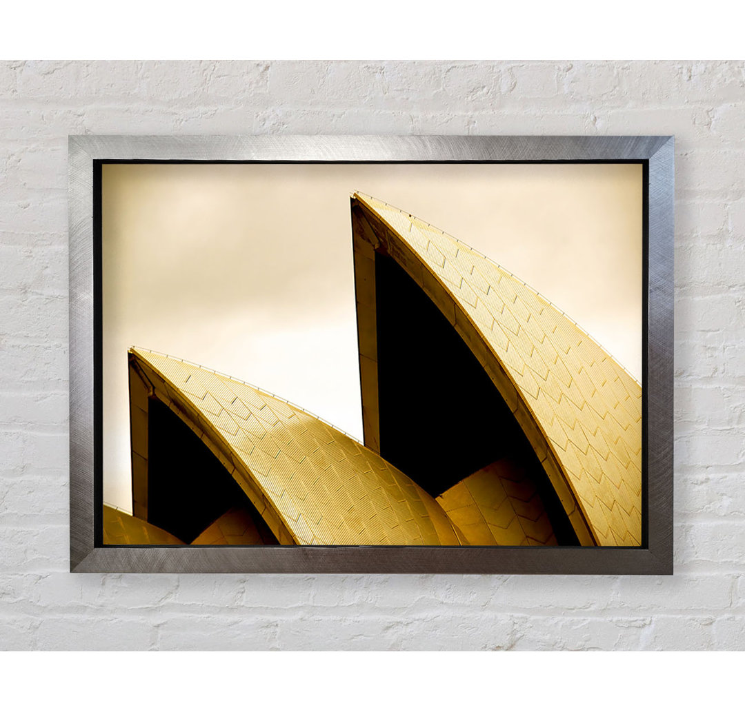 Sydney Opera House Peaks Sepia - Einzelner Bilderrahmen Kunstdrucke