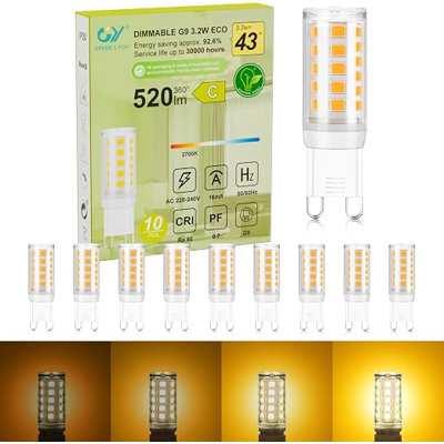 3.2 W G9 G9/Bi-pin LED Smart Bulb