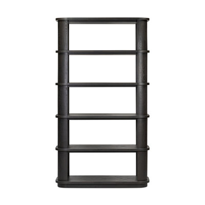 Connell Bookcase-Worn Black Veneer