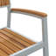 7 Piece Garden Dining Set Grey Steel-1246763857