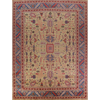 Grand tapis indien fait à la main Oushak 12 x 15