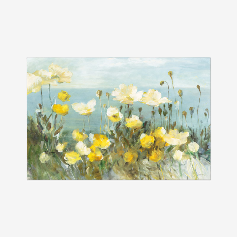 Field Of Poppies Bright Crop by Danhui Nai - Painting, 81cm H x 122cm W, Paper Print
