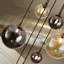 Nante 9 - Light Black Cluster Pendant