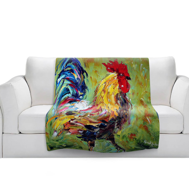 Couverture sherpa doux coq ii, l 68 po x L 80 po