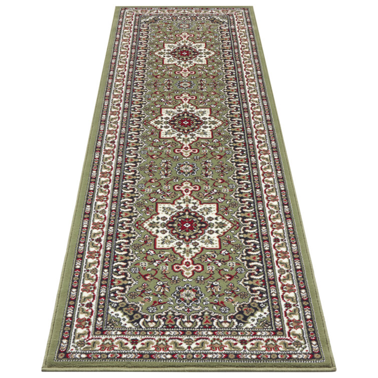Parun TÃ¤briz Machine Woven Green Indoor Rug