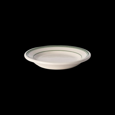 Plate Rolled Edge Green Band