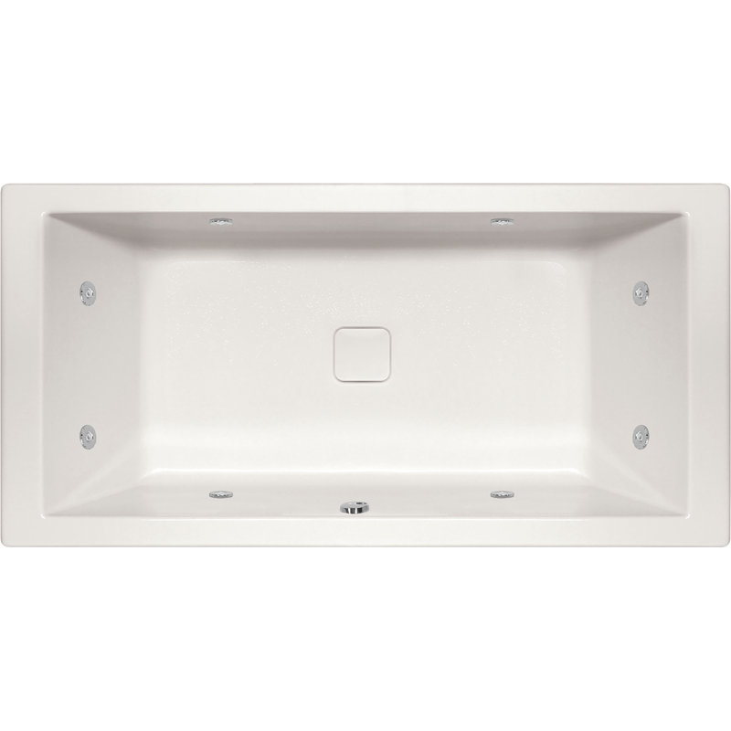 Versailles 66'' L Bathtub, White, Polished Chrome