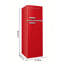 Frigidaire Pi. Réfrigérateur à fixation sur le dessus rétro, taille compacte, rouge-128958766