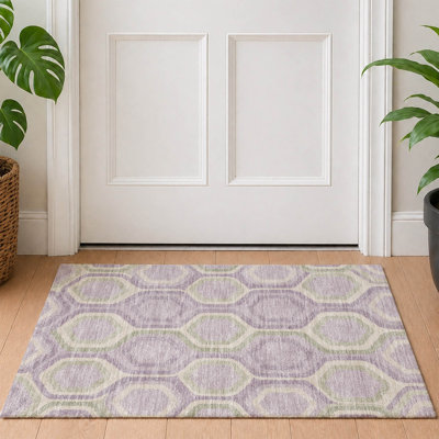 Tapis géométrique intérieur / extérieur lavable à la machine Chantille ACN2956
