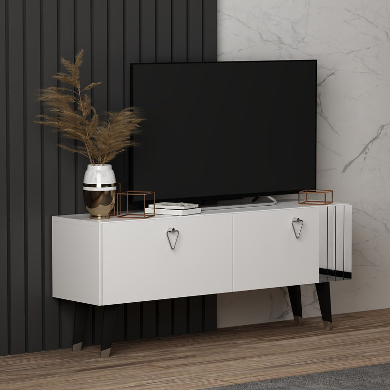 Odessa Unfinished TV Stand for TVs up to 50", White
