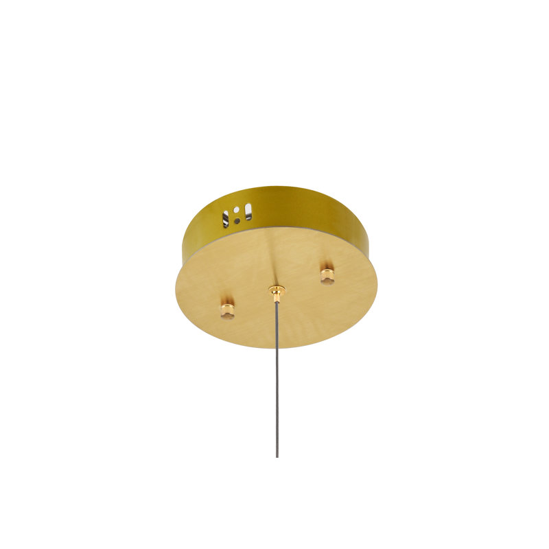Alfee - Light Gold LED Single Pendant, Gold