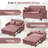 56.9'' Upholstered Convertible Sleeper Sofa with USB and Side Pocket-602783983