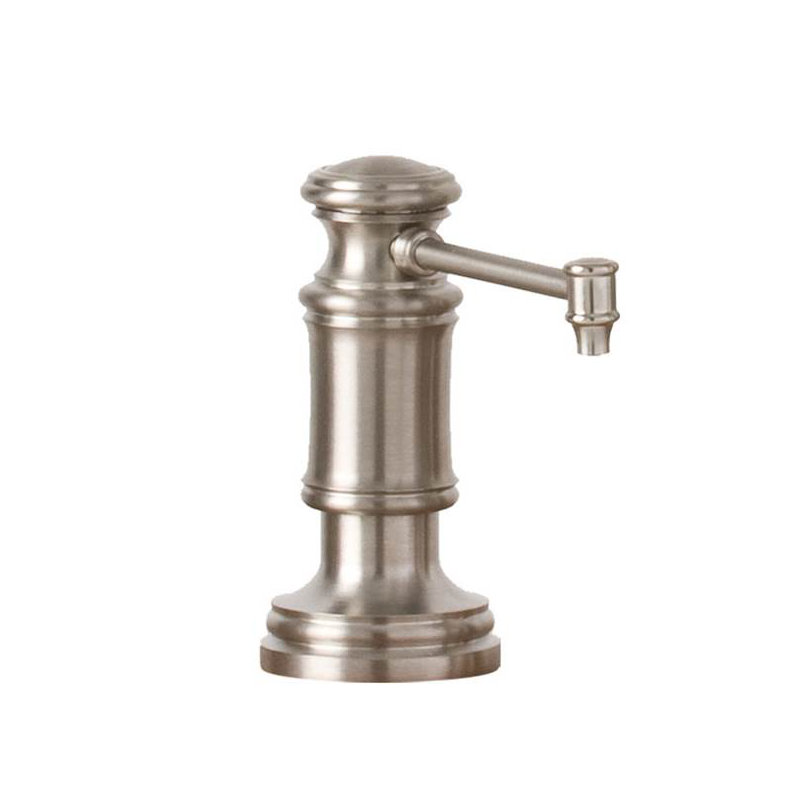 Traditional Soap/Lotion Dispenser - Straight Spout, Polished Nickel