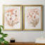 «White and Coral Orchid I», ensemble de 2 peintures sur toiles-1879788629-1879788635
