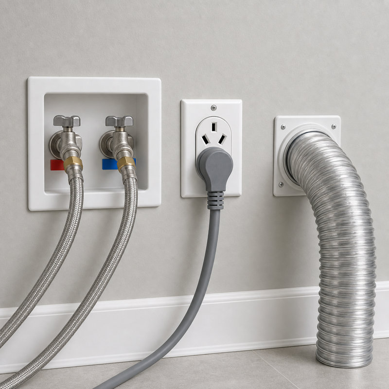 REFRIGERATOR: FULL INSTALL + SUPPLY CONNECTIONS