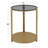Glass Top End Table