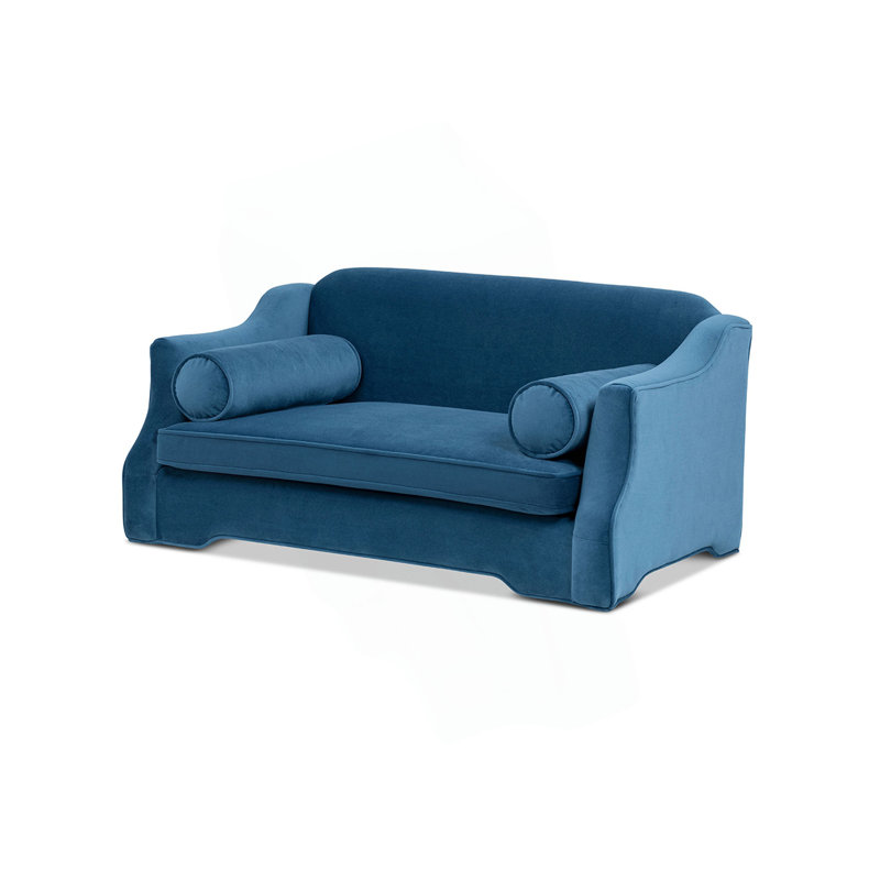 Canapé-lit pour chien Paloma 35,5 po, Bleu sarcelle