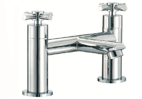 Indigo Bathroom Bath Filler Mixer Modern Chrome Tap Solid Brass