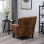 Leather Air Buttoned Accent Chair-196946797