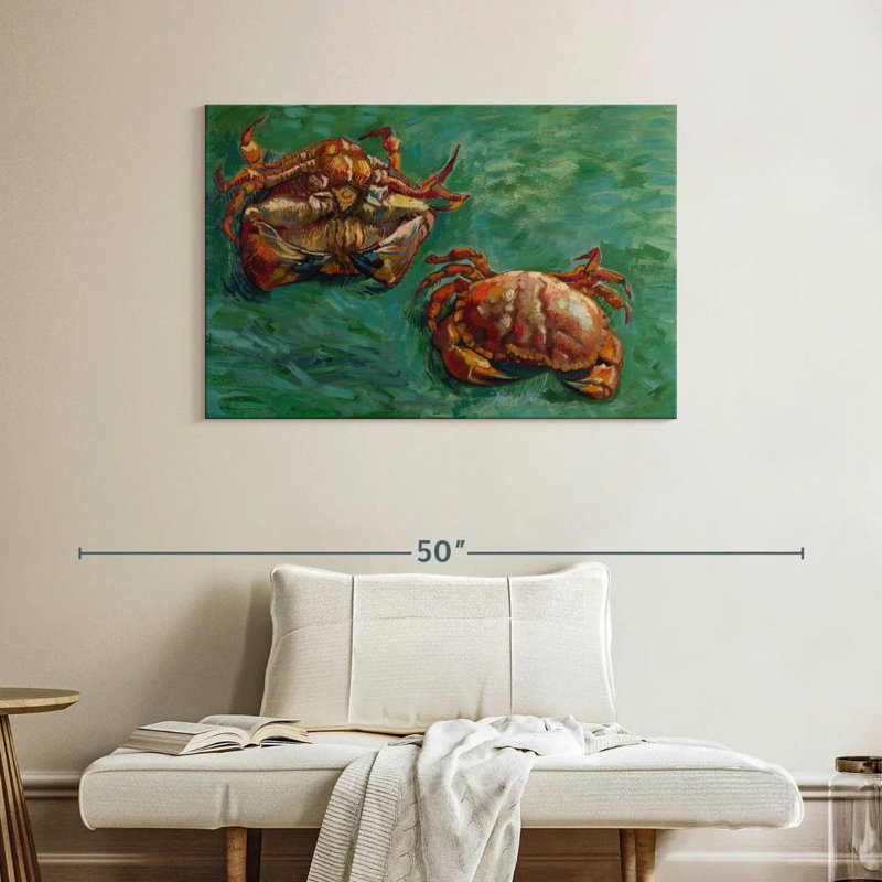 Deux crabes, H 26 po x l 39 po