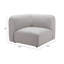 Fauteuil d'angle gris-850689290