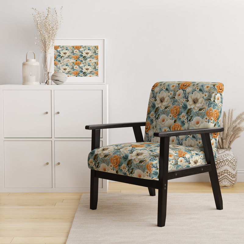 Fauteuil d'appoint rembourré Rustic Elegance