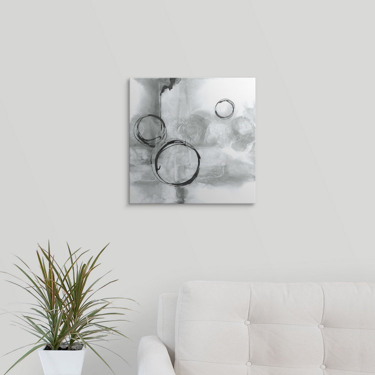 « i gray », reproduction d’art de chris paschke Full Circle, H 16 po x l 16 po x P 1,5 po, Toile