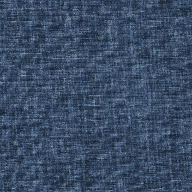 Fauteuil demi-tonneau avec pouf avec rangement Lane (ensemble de 2), Chenille bleu