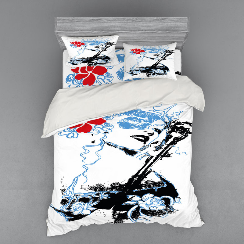 Farmhouse / Country Polyester Duvet Cover, Queen Duvet Cover + 3 Additional Pieces