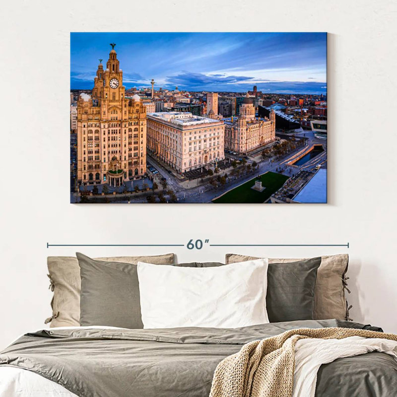 Paysage urbain de Manchester, H 34 po x l 51 po