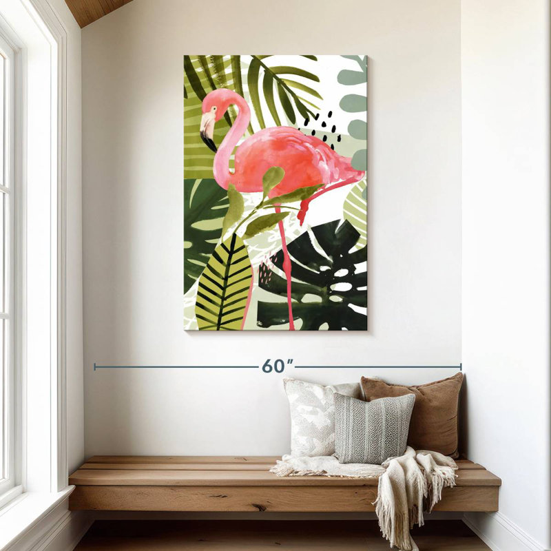 Brampt Flamingo Forest I, 45" H x 30" W