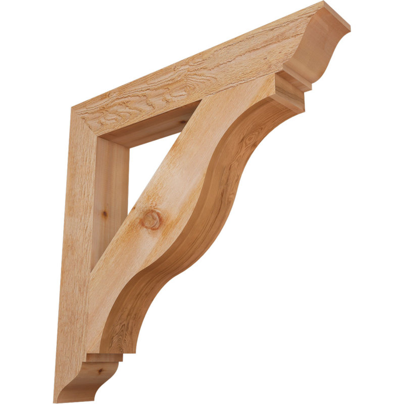 Support pour sciage brut brut en cèdre rouge de l'Ouest l 6 po x P 40 po x H 40 po Funston, Cèdre rouge